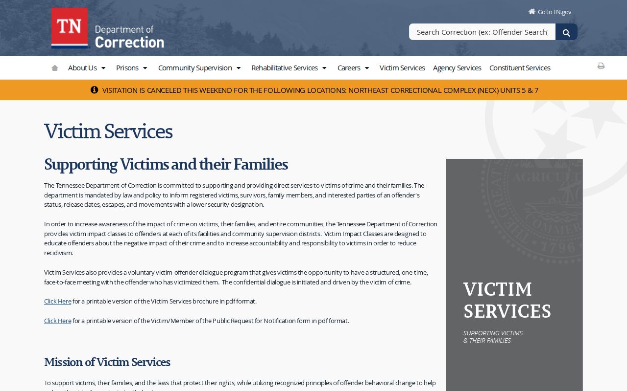 Tennessee instructions for Sullivan County VINELink inmate and release notices